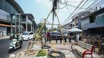 Semrawutnya Trotoar Depan Stasiun Bekasi
