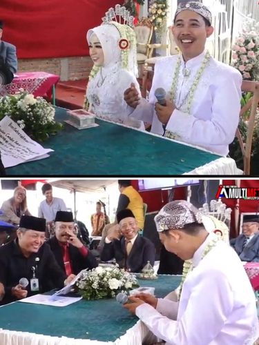 Acara akad nikah berubah menjadi ambyar, viral di TIkTok