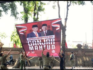 Baliho Ganjar-Mahfud di Bali Dicopot saat Jokowi Kunker, TPN: Apa Dasarnya?