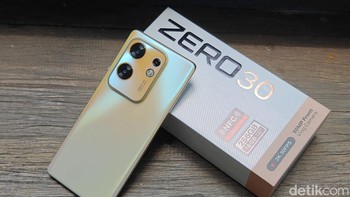 Ini adalah Infinix Zero 30 varian Sunset Gold. Foto: Adi Fida Rahman/detikINET
