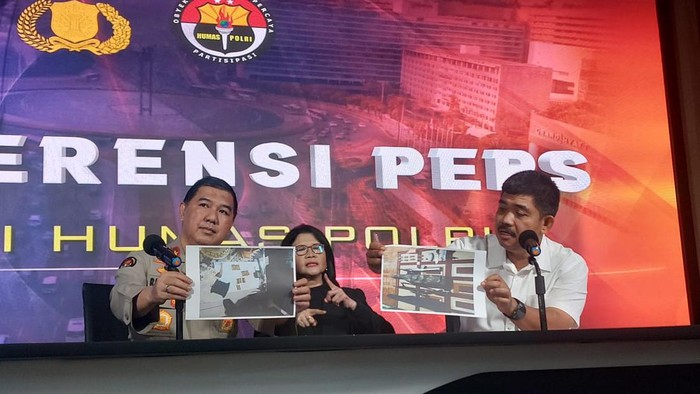 Jubir Densus 88 Antiteror Polri Kombes Aswin Siregar jumpa pers penangkapan teroris. (Rumondang/detikcom)