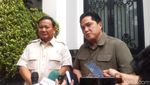 Senyum Erick Thohir Kala Nyatakan Dukungan ke Prabowo