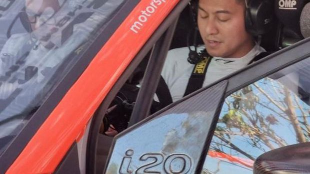 Rihan Variza Juara Sprint Rally 2023 di Indramayu, Minggu (29/10/2023).