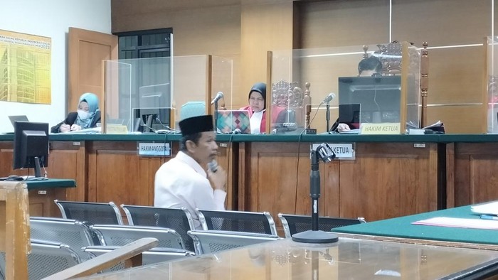 Sidang korupsi dana desa Lontar Kabupaten Serang atas nama terdakwa Aklani (Foto: Bahtiar/Detikcom)
