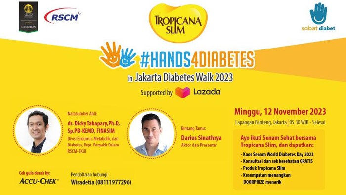 Sambut Hari Diabetes Sedunia, Tropicana Slim Gelar #Hands4Diabetes2023