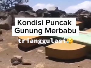 Tugu Triangulasi Puncak Gunung Merbabu Roboh, Diduga Ini Sebabnya