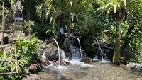 Tak hanya kolam, di sini traveler akan menemukan beberapa pancuran air alami dengan bebatuan yang semakin mempercantik Pemandian Tukad Arca. Cocok banget jadi spot foto!  