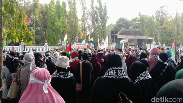 Aksi Solidaritas Muslim Purworejo Peduli Palestina, Rabu (1/11/2023).