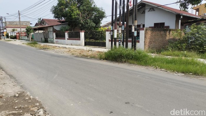 Jalan Keruntung Medan yang rusak kini sudah diperbaiki
