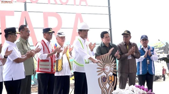 Jokowi groundbreaking Bandara IKN