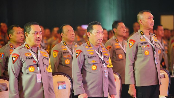 Kapolri Jenderal Listyo Sigit Prabowo meminta para kasatwil mengawal seluruh program nasional di samping tugas mengawal tahapan Pemilu 2024 dan dinamika global. (dok Polri)
