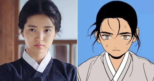 Ada alasan di balik terpilihnya Kim Tae Ri sebagai pemeran Jeong Nyeon. Saat menggambar karakternya, penulis webtoon sudah merujuk pada penampilan Kim Tae Ri di film The Handmaiden. Dengan alisnya yang tebal, kelopak mata ganda, dan wajah ‘usil’.Foto: dok. Instagram @kimtaeri.ifc