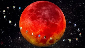 Desktop pecinta antariksa. Foto: Brightside