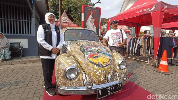 Mobil VW koleksi Komunitas VW Blitar yang turut serta dalam Parade VW Sumpah Pemuda 2023.