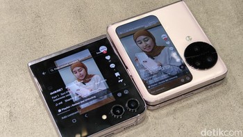Ini perbandingan tampilan layar depan saat buka TikTok. Foto: Adi Fida Rahman/detikINET
