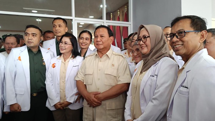 Prabowo Subianto di Bogor (Rizky/detikcom)