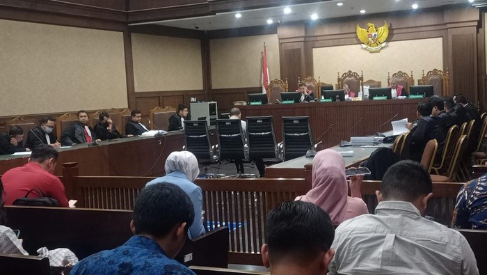Sidang kasus korupsi BTS 4G Kominfo (Mulia/detikcom)