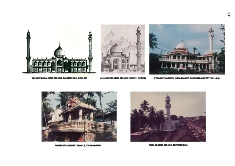 Sketsa masjid karya Govindan Gopalakrishnan