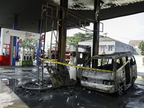 Kondisi SPBU di Sukabumi Usai Kebakaran