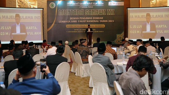 Waketum MUI Buka Muntada Ketiga Sanawi DPS LAZ 2023 Muntada Sanawi ketiga Dewan Pengawas Syariah (DPS) Lembaga Amil Zakat (LAZ) 2023 digelar di Jakarta. Acara ini dibuka oleh Wakil Ketua MUI.