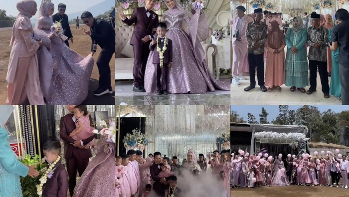 Acara khitanan rasa pernikahan, viral di TikTok. Kedua orang tua mengenakan busana bak pengantin. Lokasi pun penuh dengan dekorasi serba rustic dan ada pelaminan yang mewah.