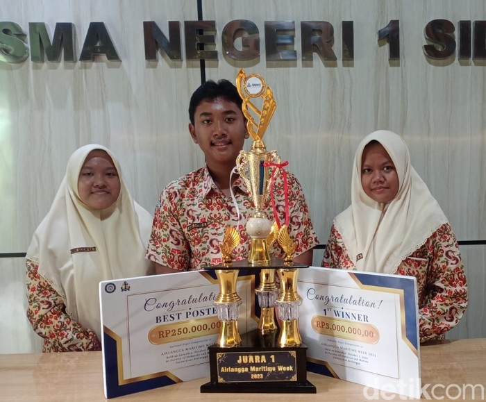 Ciptakan Batu Bata Pemecah Gelombang, Siswa SMA di Sidoarjo Juara Nasional