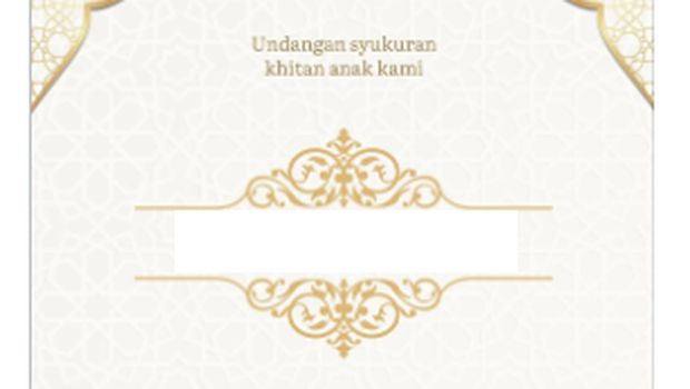 Desain undangan khitanan. Desain undangan khitanan.