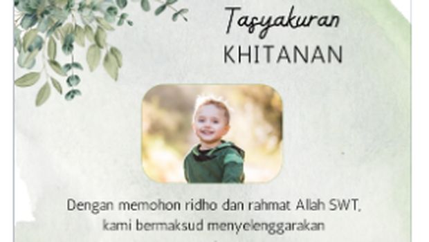 Desain undangan khitanan. Desain undangan khitanan.