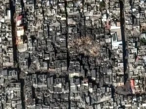Foto Satelit Sebelum dan Setelah Kamp Pengungsi Gaza Dibom Israel