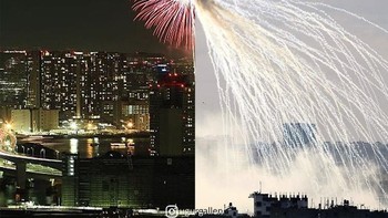 Di negara aman letusan kembang api sangat dinikmati, namun di negara konflik justru serangan-serangan api dari udara yang menakutkan. (Foto: Instagram/ugurgallen)  