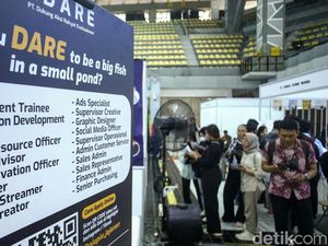 Suasana Hari Terakhir Bursa Kerja dan Pameran Beasiswa di UI