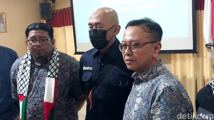 Sebagian bantuan dari Indonesian Humanitarian Alliance (IHA) yang akan disalurkan ke Gaza, Palestina, Sabtu (4/11/2023).