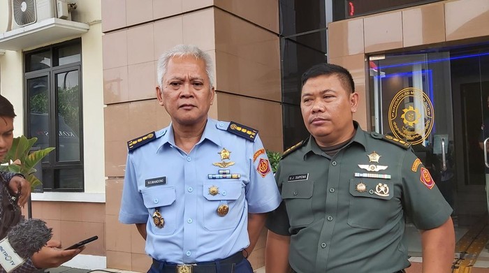 Kepala Oditurat Militer II-07 Jakarta, Kolonel (Kum) Riswandono Haryadi (pakaian dinas berwarna biru)-(Dwi/detikcom)
