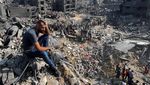 Kondisi Kamp Pengungsi Gaza yang Hancur Diserang Israel
