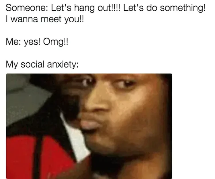 Meme Anxiety Lagi Kumat, Bawaannya Nethink Mulu Ketika anxiety alias kecemasan datang menghampiri rasanya bikin perut mulas. Kira-kira gambarannya kayak deretan meme berikut, deh.
