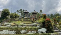 Tak merasa bosan, di sini detikTravel menemukan banyak spot foto yang instagramable. Mulai dari bingkai love, ayunan dengan latar belakang pemandangan, papan nama, kincir angin, dan taman surga.