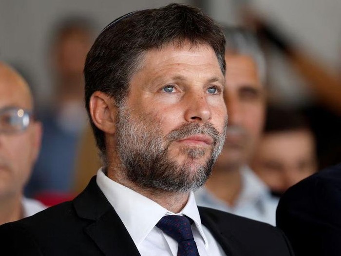 Israeli Finance Minister Bezalel Smotrich attends an inauguration event for Israels new light rail line for the Tel Aviv metropolitan area, in Petah Tikva, Israel, August 17, 2023. REUTERS/Amir Cohen/File Photo Acquire Licensing Rights