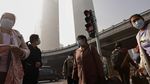 Penampakan Kabut Asap Selimuti Kota Beijing