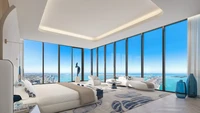 Foto: ARX Creative via CNNDi dalamnya ada 6 kamar tidur dan 9 kamar mandi, ruangan untuk gym pribadi, spa, perpustakan hingga teater. Adapun, interior penthouse tersebut dirancang oleh perusahaan BAMO.