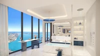 Foto: ARX Creative via CNNPenthouse tersebut dibanderol US$ 50 juta atau sekitar Rp 792,5 miliar (kurs Rp 15.851) yang menjadikannya unit termahal di kota tersebut. Penthouse ini memiliki luas bangunan 13.000 kaki persegi (1.207 m2) dan berlokasi di lantai teratas gedung Waldorf Astoria. 