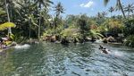 Segar... Mandi di Kolam Alami Telaga Surya Bali