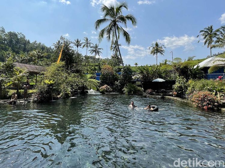 Segar... Mandi di Kolam Alami Telaga Surya Bali