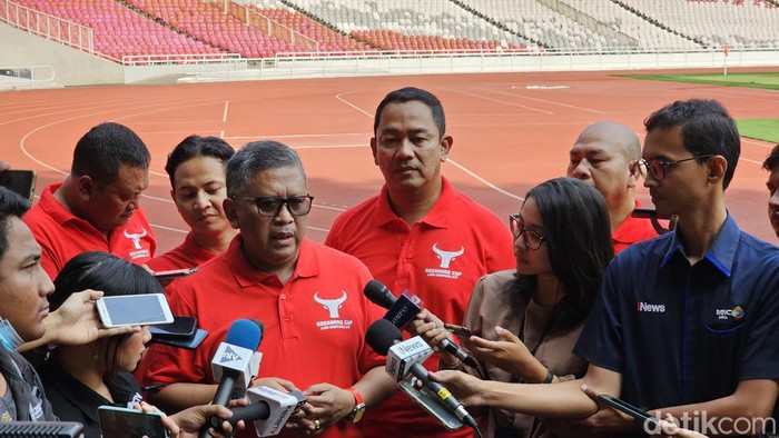 Sekjen PDIP Hasto Kristiyanto di GBK (Dok. PDIP)