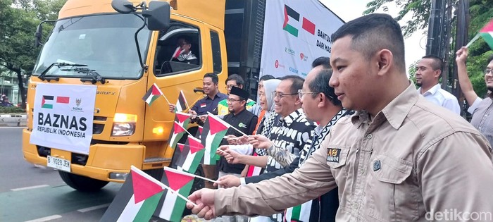 Seremoni pelepasan bantuan Baznas RI untuk Palestina