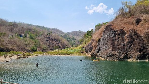 Suasana di Kedung Parangan, Pedukuhan Kedungjati, Kalurahan Selopamioro, Kapanewon Imogiri, Kabupaten Bantul, Rabu (1/11/2023).