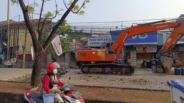 Ada Perbaikan Jalan Mayor Oking Bogor Arah Jagorawi (Rizky Adha-detikcom)