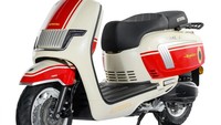 Motor baru penantang Vespa matik itu menggunakan mesin 150cc bersilinder tunggal dengan pendingin radiator. Pembekalan tersebut membuat kendaraan mampu menghasilkan tenaga 11 dk dan torsi 14 Nm. Foto: Greatbiker.