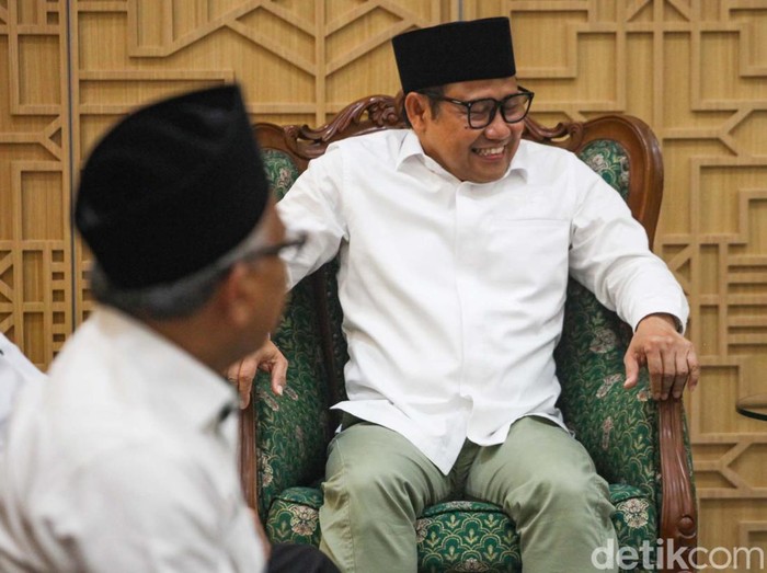 Din Syamsuddin bertemu Ketum PKB sekaligus bacawapres Muhaimin Iskandar. Cak Imin berharap Din membantu pemenangan Anies Baswedan-Cak Imin (AMIN).