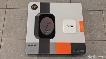 Kemasan CMF Watch Pro dikemas unik dan menarik. Ini bagian depannya. Foto: Adi Fida Rahman/detikINET
