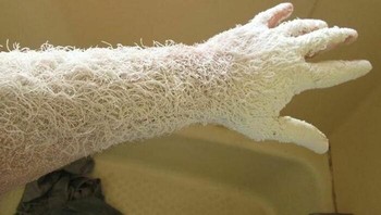 Mengampelas Kayu Selama Satu Jam Menciptakan Lengan Ini Foto: Reddit via Boredpanda